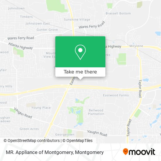 MR. Appliance of Montgomery map