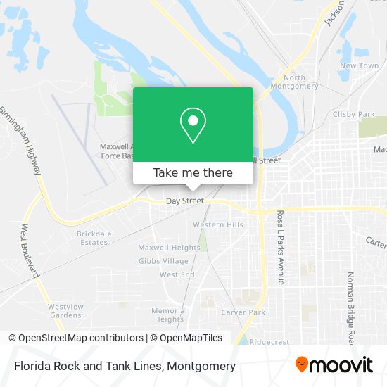 Mapa de Florida Rock and Tank Lines