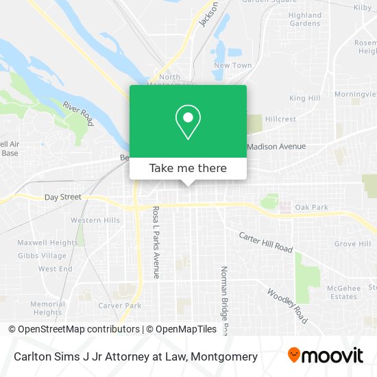 Mapa de Carlton Sims J Jr Attorney at Law