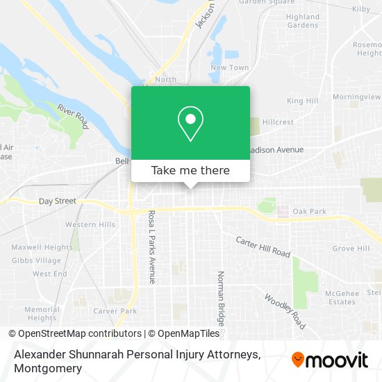 Alexander Shunnarah Personal Injury Attorneys map
