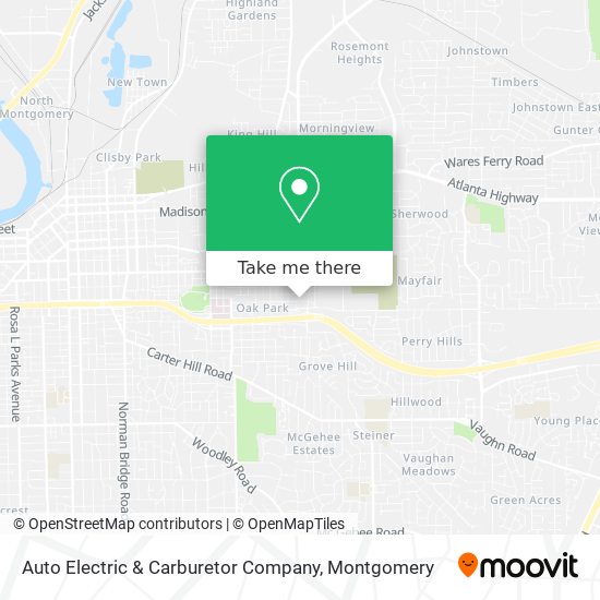 Auto Electric & Carburetor Company map