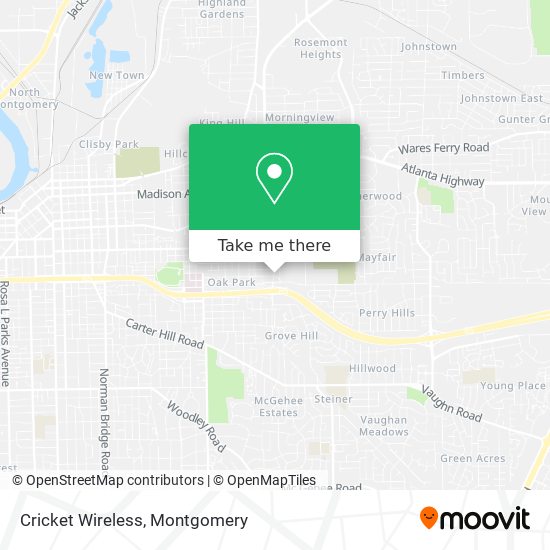 Cricket Wireless map