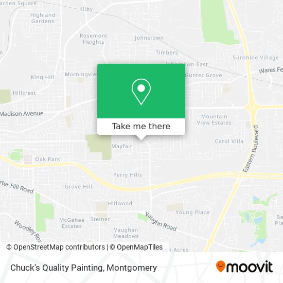 Chuck's Quality Painting map
