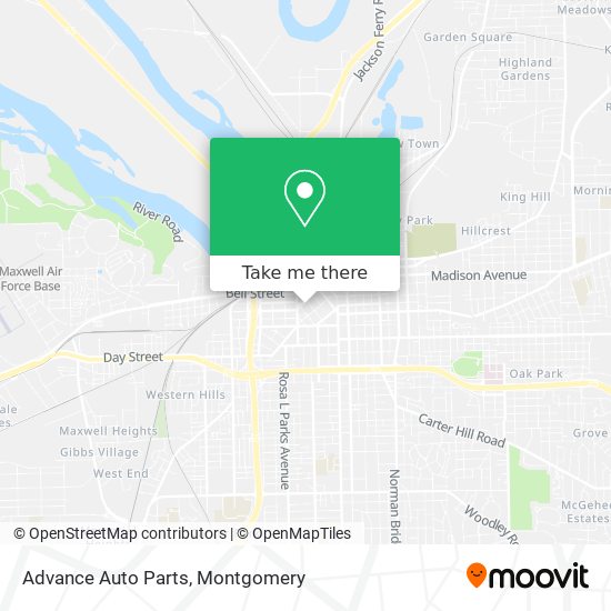 Advance Auto Parts map