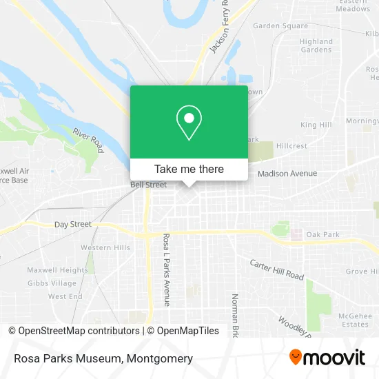Rosa Parks Museum map