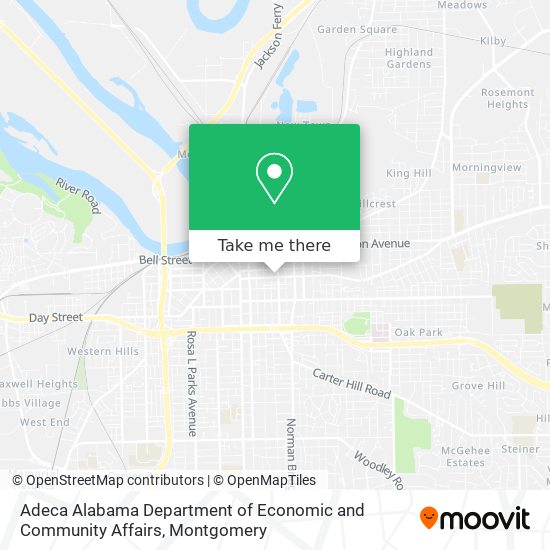 Adeca Alabama Department of Economic and Community Affairs map