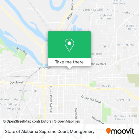 Mapa de State of Alabama Supreme Court