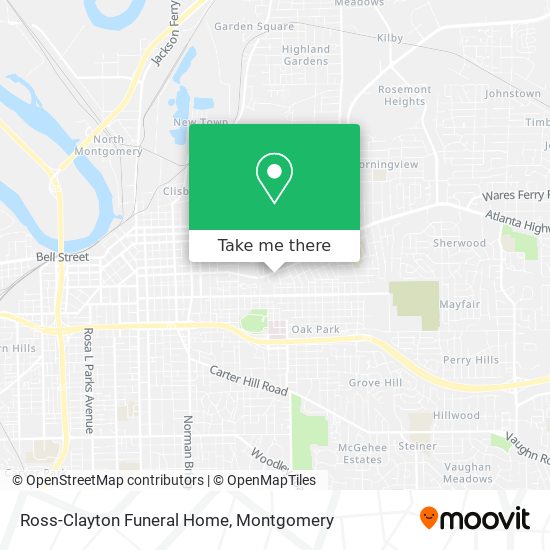 Ross-Clayton Funeral Home map
