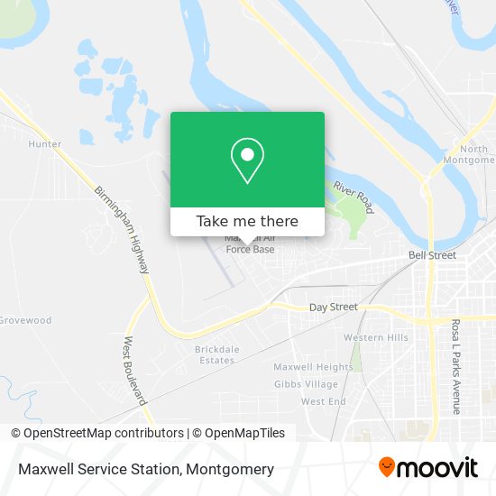 Maxwell Service Station map