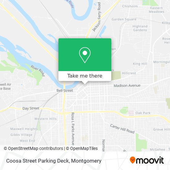 Coosa Street Parking Deck map