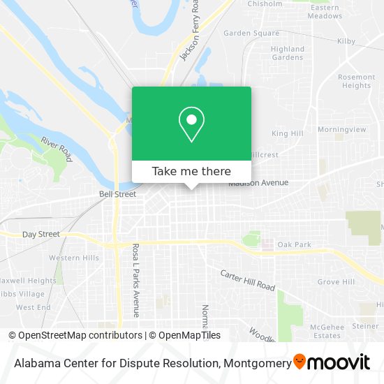 Mapa de Alabama Center for Dispute Resolution