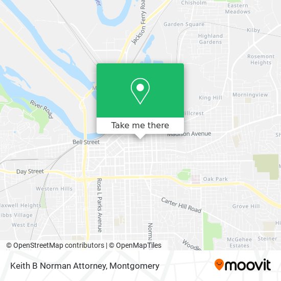 Keith B Norman Attorney map