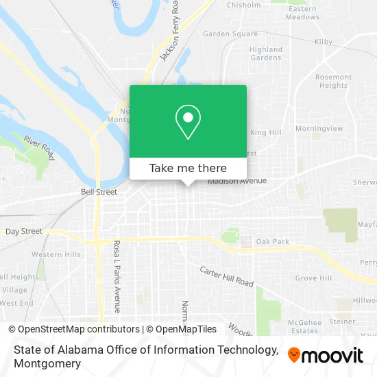State of Alabama Office of Information Technology map