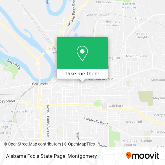 Alabama Fccla State Page map