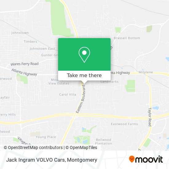 Mapa de Jack Ingram VOLVO Cars