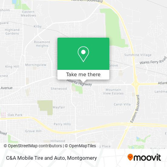 C&A Mobile Tire and Auto map