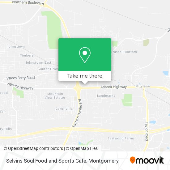 Mapa de Selvins Soul Food and Sports Cafe