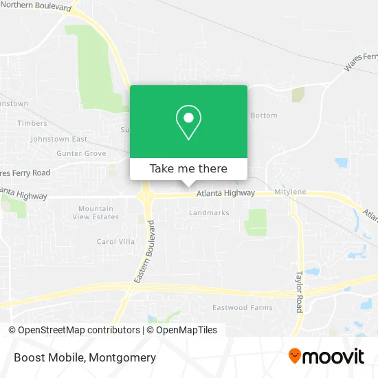 Boost Mobile map