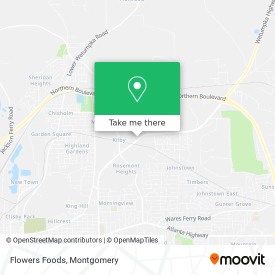Flowers Foods map