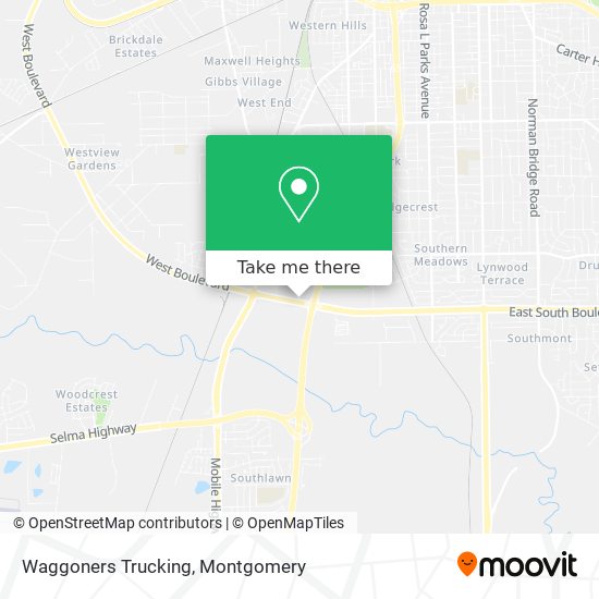 Waggoners Trucking map