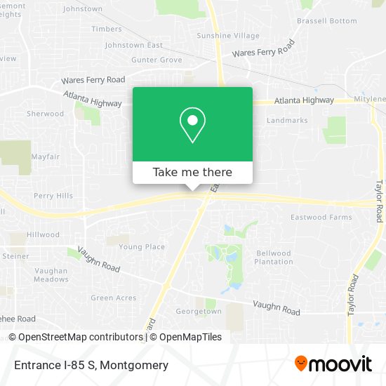 Mapa de Entrance I-85 S