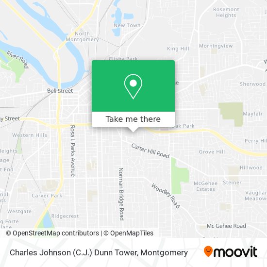 Charles Johnson (C.J.) Dunn Tower map