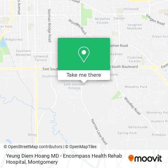 Yeung Diem Hoang MD - Encompass Health Rehab Hospital map