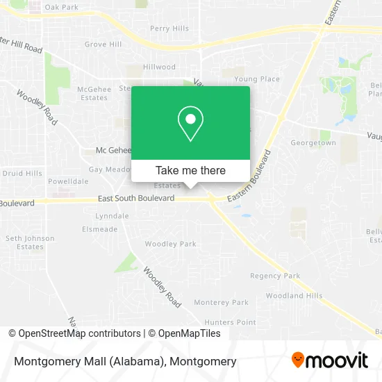 Montgomery Mall (Alabama) map