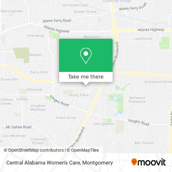 Mapa de Central Alabama Women's Care