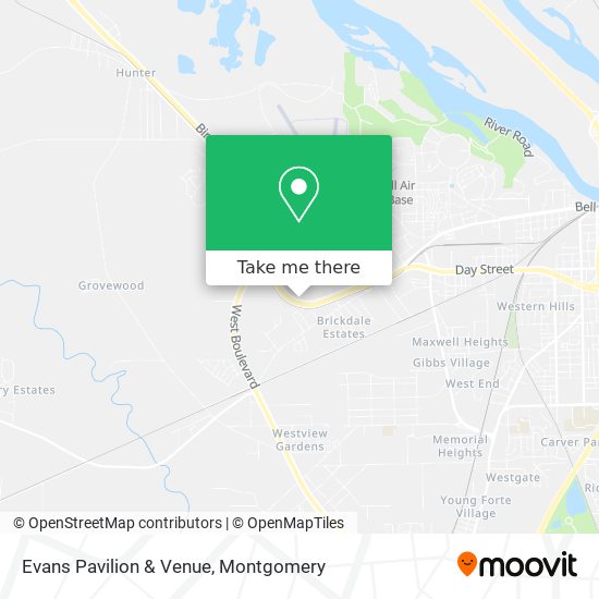 Evans Pavilion & Venue map