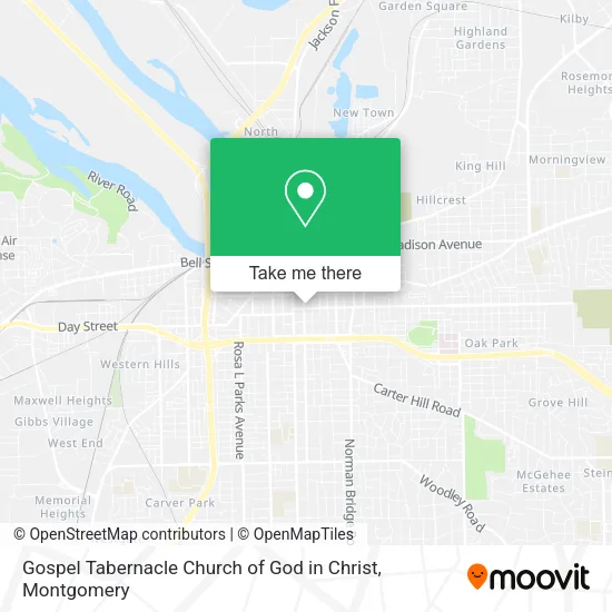 Mapa de Gospel Tabernacle Church of God in Christ
