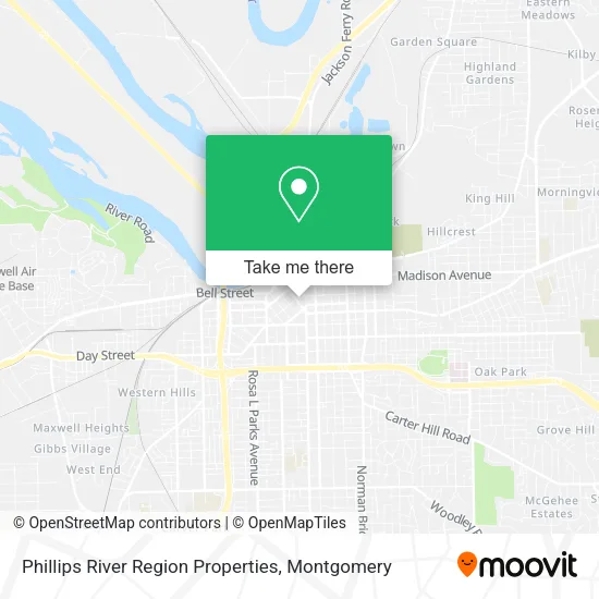 Phillips River Region Properties map