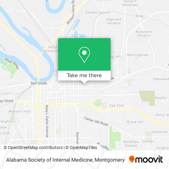 Alabama Society of Internal Medicine map