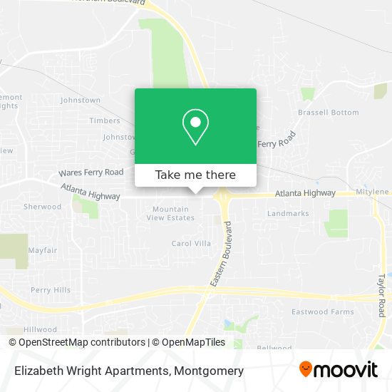 Mapa de Elizabeth Wright Apartments