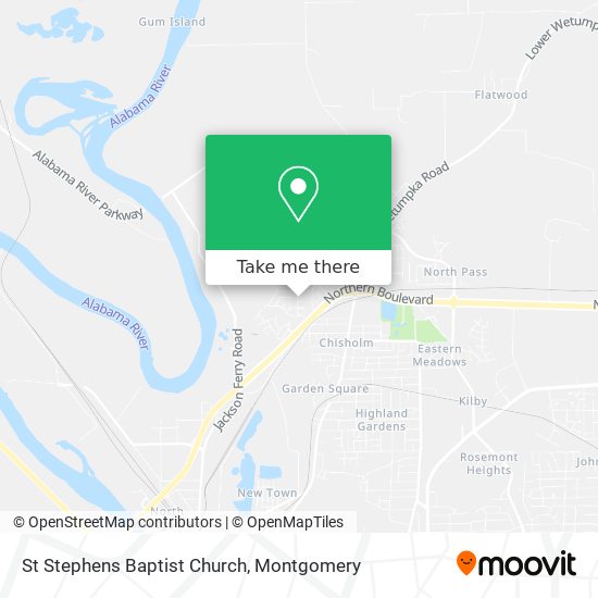 St Stephens Baptist Church map