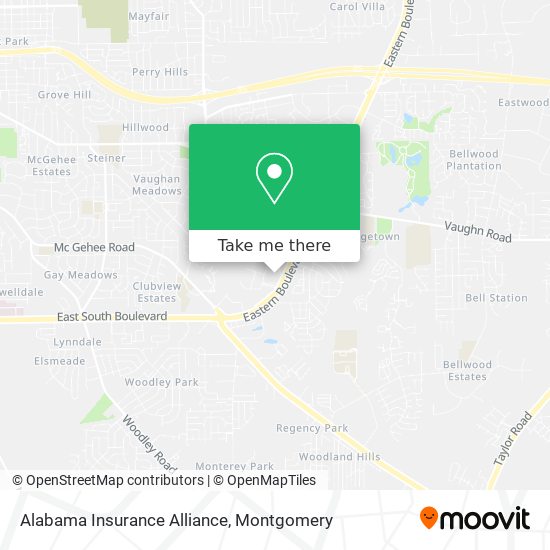 Mapa de Alabama Insurance Alliance