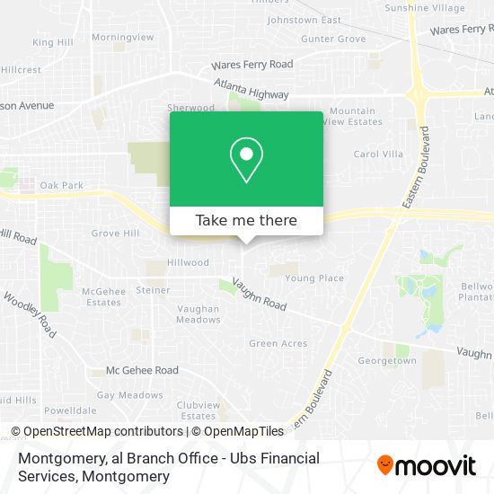 Montgomery, al Branch Office - Ubs Financial Services map