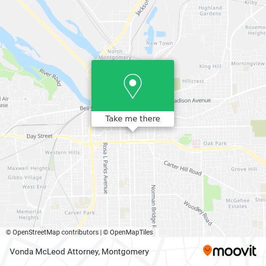 Vonda McLeod Attorney map
