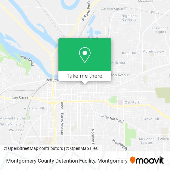 Mapa de Montgomery County Detention Facility