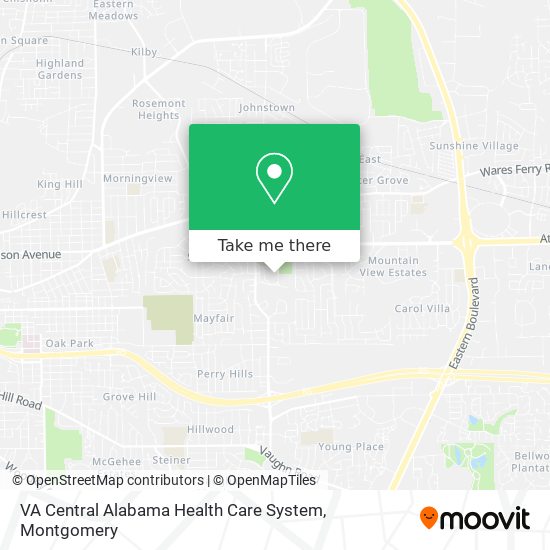 Mapa de VA Central Alabama Health Care System