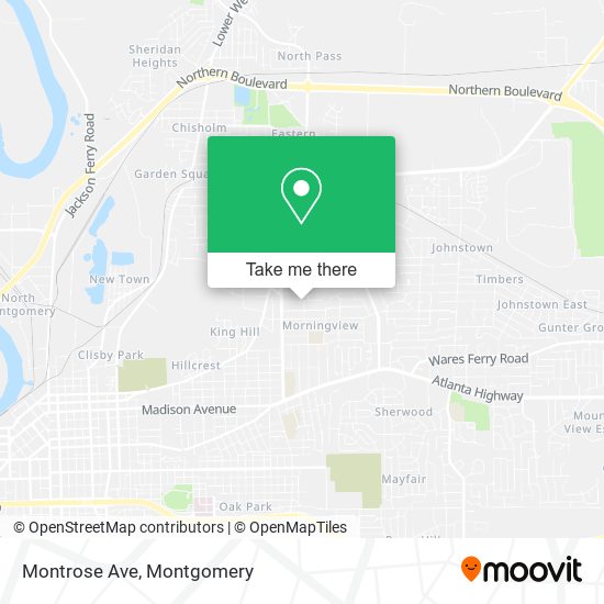 Mapa de Montrose Ave