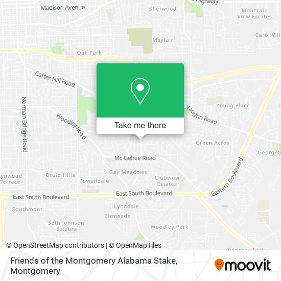 Mapa de Friends of the Montgomery Alabama Stake