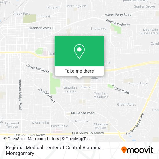 Regional Medical Center of Central Alabama map