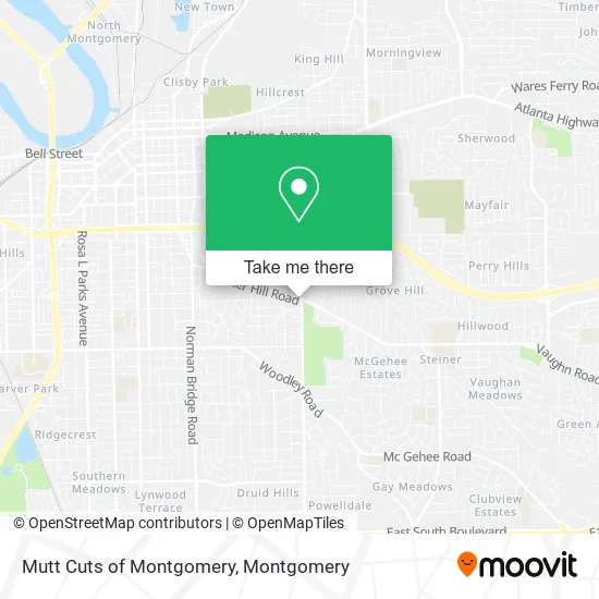 Mutt Cuts of Montgomery map