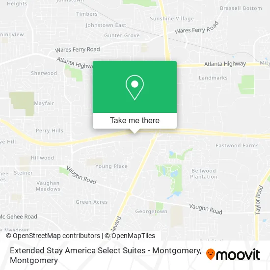 Extended Stay America Select Suites - Montgomery map