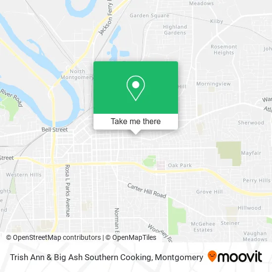 Trish Ann & Big Ash Southern Cooking map