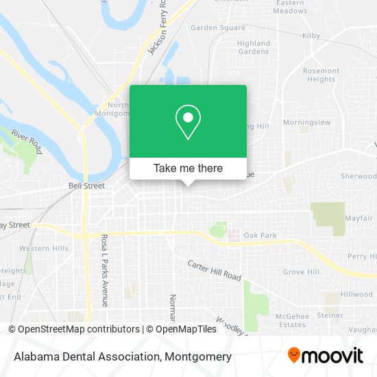 Mapa de Alabama Dental Association