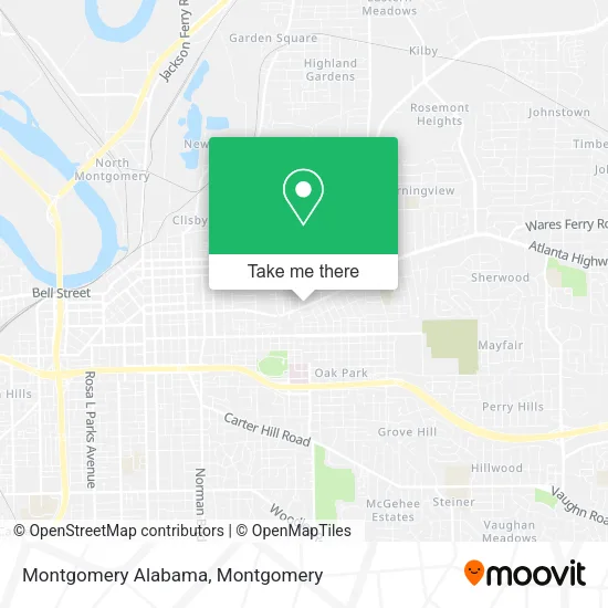 Montgomery Alabama map