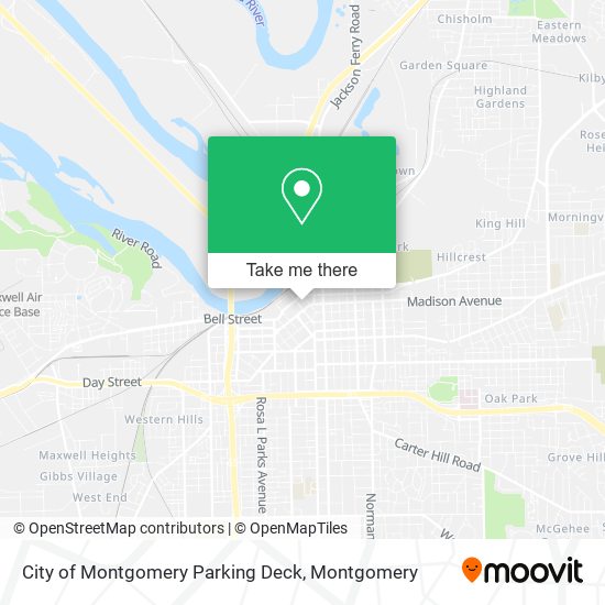 Mapa de City of Montgomery Parking Deck