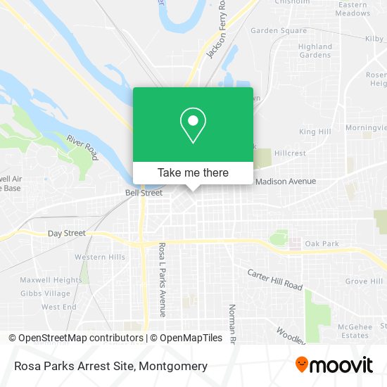 Rosa Parks Arrest Site map